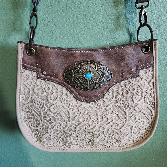 Justin Lace Accents Crossbody Purse - Picture 1 of 16